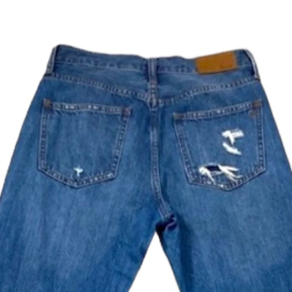 Madewell The Perfect Summer Straight Leg Distressed High Rise Jeans Size 26 - Picture 8 of 12